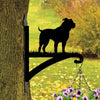 Staffordshire Bull Terrier Dog Metal Hanging Bracket Plant Stand PS142