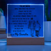 To My Wife - D346 -  LED Acrylic Plaque