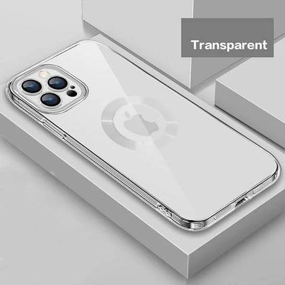 New Version 2.0 Transparent Electroplated iPhone Case With Camera Protector