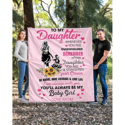 To My Daughter - From Mom - A327 - Premium Blanket