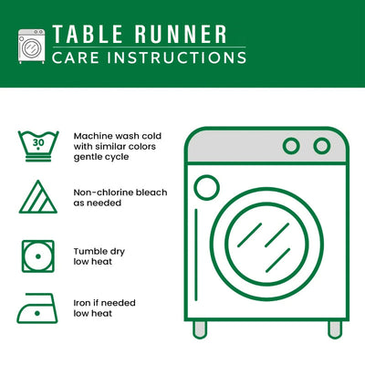 Irish Shamrock Table Runner