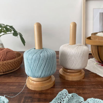 Wooden Yarn Spool Rack