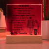 To My Wife - D346 -  LED Acrylic Plaque