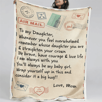 To My Daughter - Straighten Your Crown 1334 - Premium Blanket