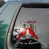 Cardinal Sticker - My Big Piece of Heart Decal