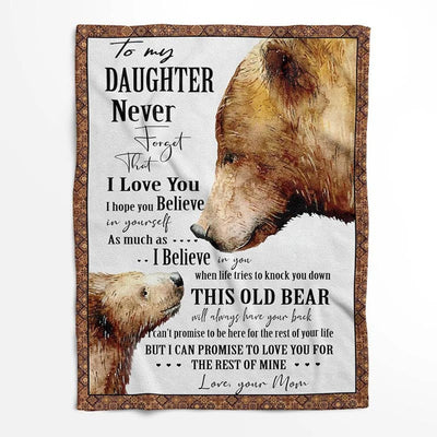 I Love You - A934 - Brown Bear Premium Blanket