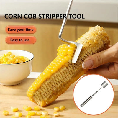 2024 NEW Long Handle Stainless Steel Corn Stripping Tool