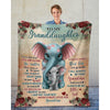 To My Granddaughter - From Grandma  - A321 - Premium Blanket