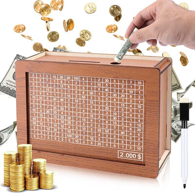 Savings Challenge Box with Money Target