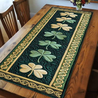 Irish Shamrock Table Runner