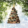 Book Tree Ornament, Perfect Gift For Book Lovers