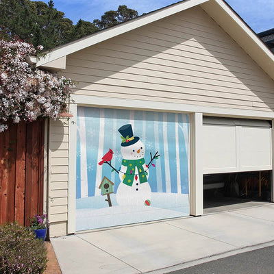 Christmas Snowman Christmas Garage Door Covers F587