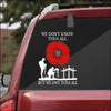 Red Poppy We Owe Them All Sticker Best Gifts For Veteran