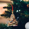 Christmas Book Tree Ornament, Book Lover Christmas Ornament