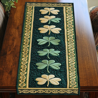 Irish Shamrock Table Runner