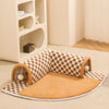 Cat Tunnel Bed Dog House Central Mat Soft Plush Material DIY Cats Play Mat Cat Activity Rug Toy for Interactive Exercise(Free Shipping)