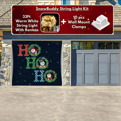 Christmas Ho Ho Ho Garage Door Covers F588