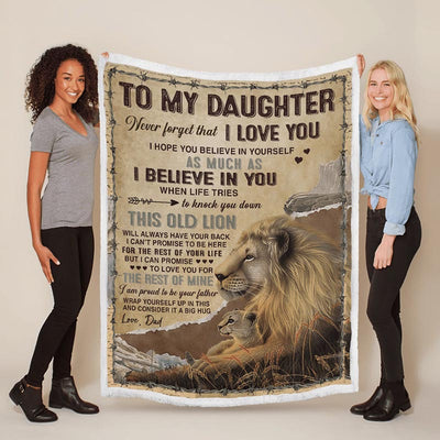 To My Daughter - From Dad - A933 - Premium Blanket