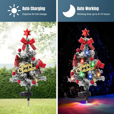 Solar Christmas Tree Stake Light