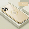 New Version 2.0 Transparent Electroplated iPhone Case With Camera Protector