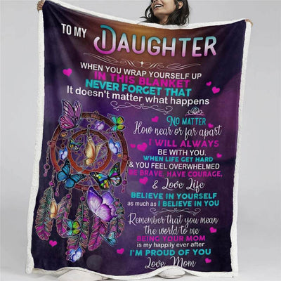 Special Gift For Your Daughter On A Birthday or For Your Daughter Living Far From Home - A651 - Premium Blanket