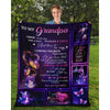 To My Grandpa - From Grandson - Butterfly A315 - Premium Blanket