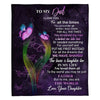 To My Dad - From Daughter - Butterfly A319 - Premium Blanket