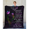 To My Dad - From Daughter - Butterfly A319 - Premium Blanket