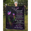 To My Dad - From Daughter - Butterfly A319 - Premium Blanket