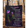 To My Grandma - From Grandson - Butterflyblanket - A319 - Premium Blanket