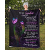 To My Grandma - From Grandson - Butterflyblanket - A319 - Premium Blanket