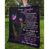 To My Grandpa - From Grandson - Butterfly A319 - Premium Blanket