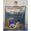 To My Grandma - From Grandson - Butterfly A314 - Premium Blanket