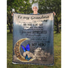 To My Grandma - From Grandson - Butterfly A314 - Premium Blanket