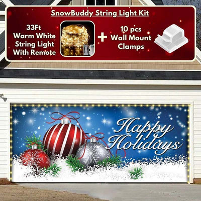 Happy Holidays Christmas Garage Door Covers CC008