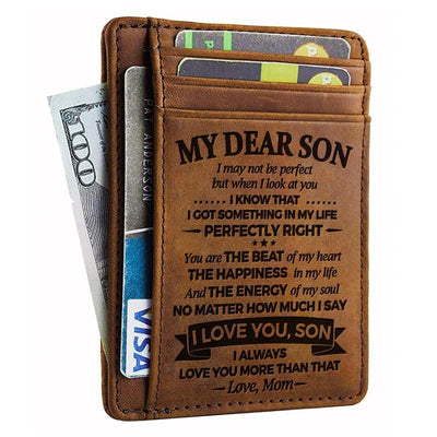 Mom To Son - The Energy Of My Soul - Card Wallet