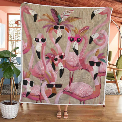 Tropical Delight Flamingo Blanket - D218 - Premium Blanket