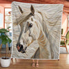 White Horse Blanket - D223 - Premium Blanket