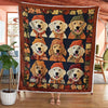 Retriever Autumn Vibes Blanket - D240 - Premium Blanket