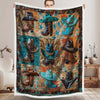 Cowboy Blanket - D258 - Premium Blanket