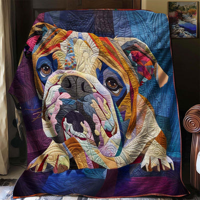 Cozy Bulldog Blanket - D292 - Premium Blanket