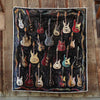 Guitar Motif Blanket - D297 - Premium Blanket