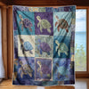 Coastal Bliss Turtle Blanket - D301 - Premium Blanket