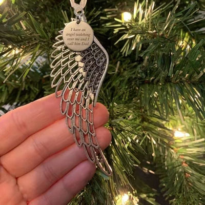 Christmas Ornaments Angel Wings Bell Memorial Christmas Gift