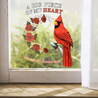 Cardinal Sticker - My Big Piece of Heart Decal