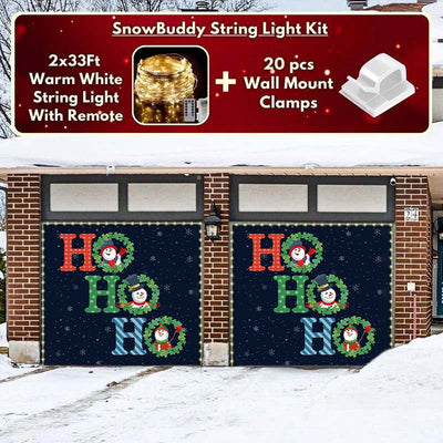 Christmas Ho Ho Ho Garage Door Covers F588