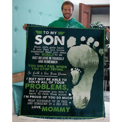 To My Son - From Mom - A324 - Premium Blanket