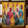 Radiant Roosters Blanket - H196 - Premium Blanket