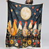 Moonlit Roosters Blanket  - H197 - Premium Blanket