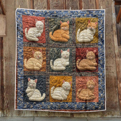 Sleepy Cat Haven Blanket - H222 - Premium Blanket